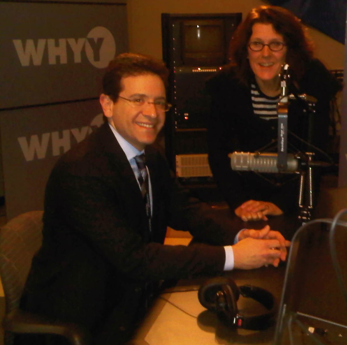 Julian_Marty Julian E. Zelizer, with Marty in studio in January