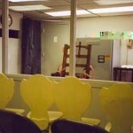 The electric chair at Florida State Prison, from the witnesses' perspective. Photo courtesy of the Florida Department of Corrections