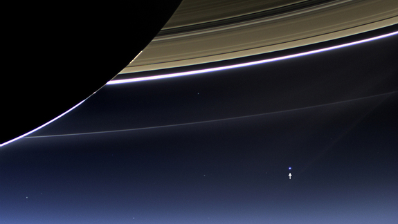 Photos of Earth from Saturn