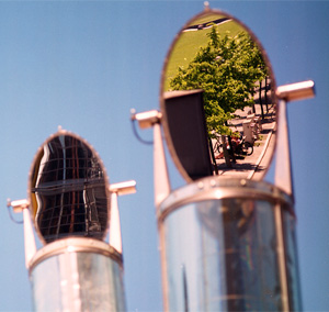 Heliostat in the garden