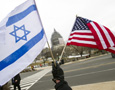 US and Israeli flags