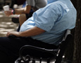 Sitting man