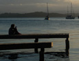man on pier