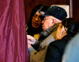 In the voting booth