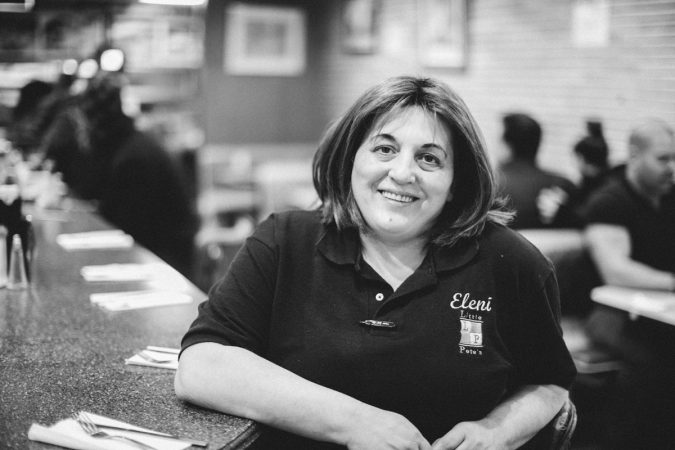 Eleni has been the late night manager at Little Pete's for five years. She says, 