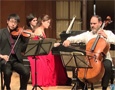 Musicians on stage at Curts