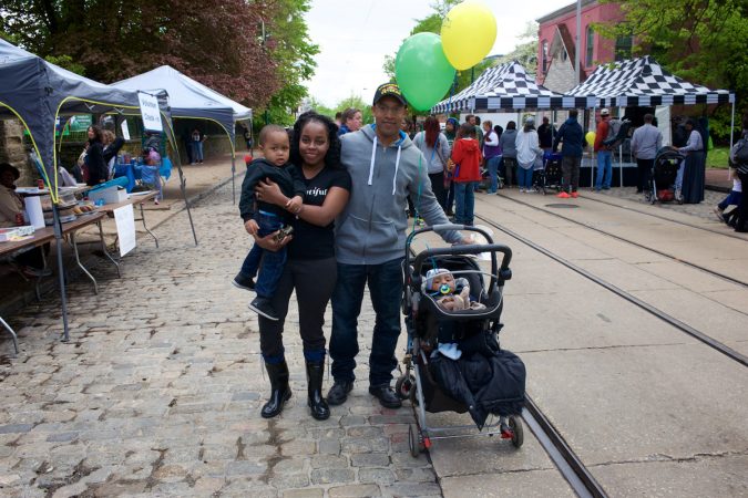 Mt Airy residents Titus, Ivory & Tariq and Isaac Fletcher. (Bastiaan Slabbers for WHYY)