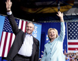 Tim Kaine and Hillary Clinton