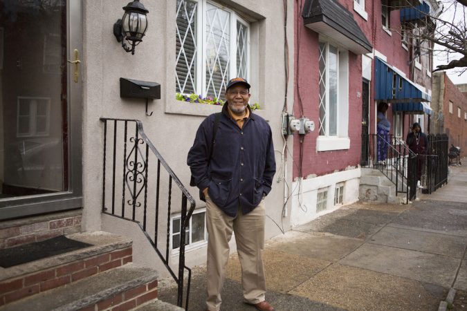 Bill Chaney stands in front of his childhood home in Jewtown recently. (Photo by Jessica Kourkounis)