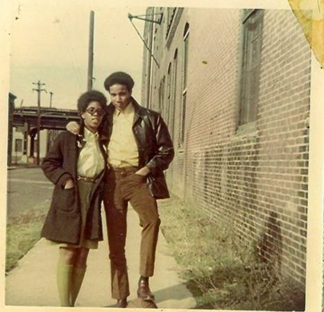 Bill Chaney, right, and his high school sweetheart Sharon Oliphant, left, pose for a photograph in Jewtown. (Courtesy of Bill Chaney)