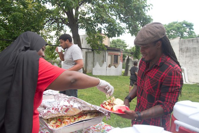 BBQ served by Brenda Wilson-Toler and her team. (Miguel Martinez/Every ZIP Philadelphia)