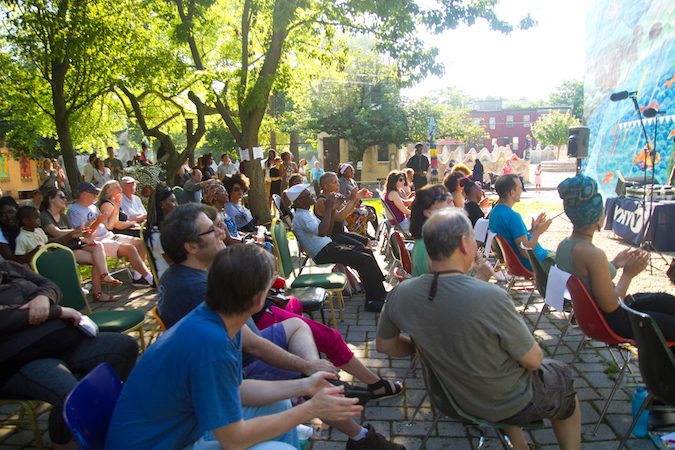 Storytelling Block Party Audience. (Miguel Martinez/Every ZIP Philadelphia)