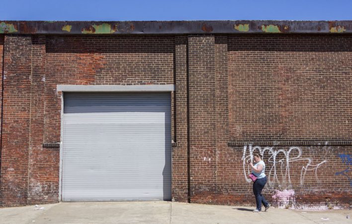 A handful of factory buildings remain in Jewtown. (Photo by Jessica Kourkounis)