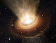 artist's rendering of black hole