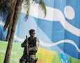 A National Security Force officer in Rio de Janeiro