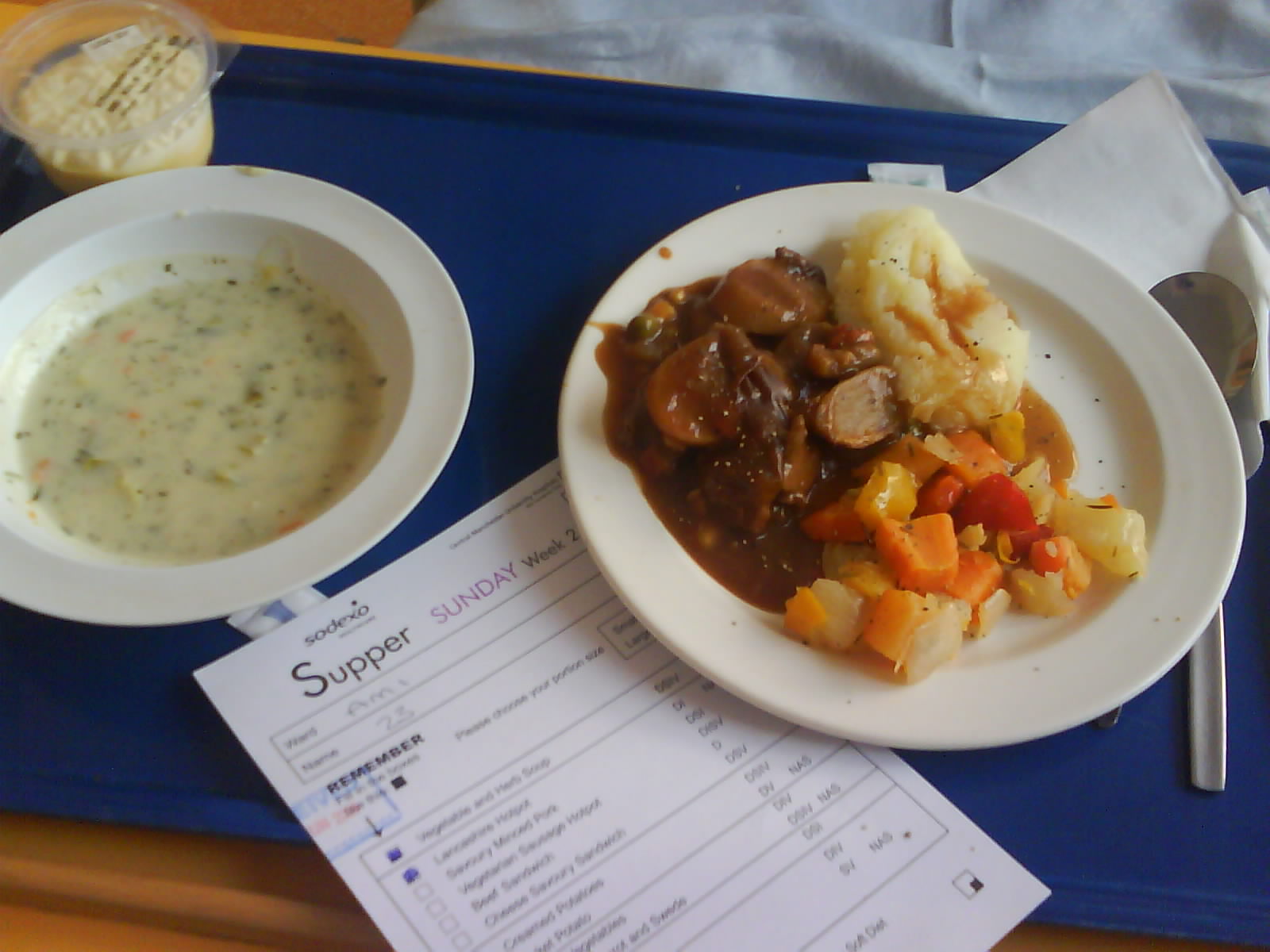 hospital food