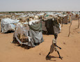 a Sudanese boy in a refugee camp