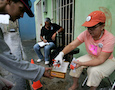 a heroin addict at a needle exchange program