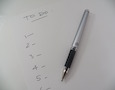 a to-do list
