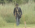 a man in a Union soldier uniform