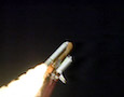 the space shuttle Columbia lifts off