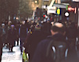 a crowd of people