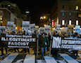 an anti-Trump rally