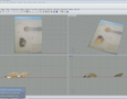 a computer running a 3-d modeling program