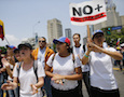 anti-government protestors in Caracas