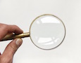 a magnifying glass