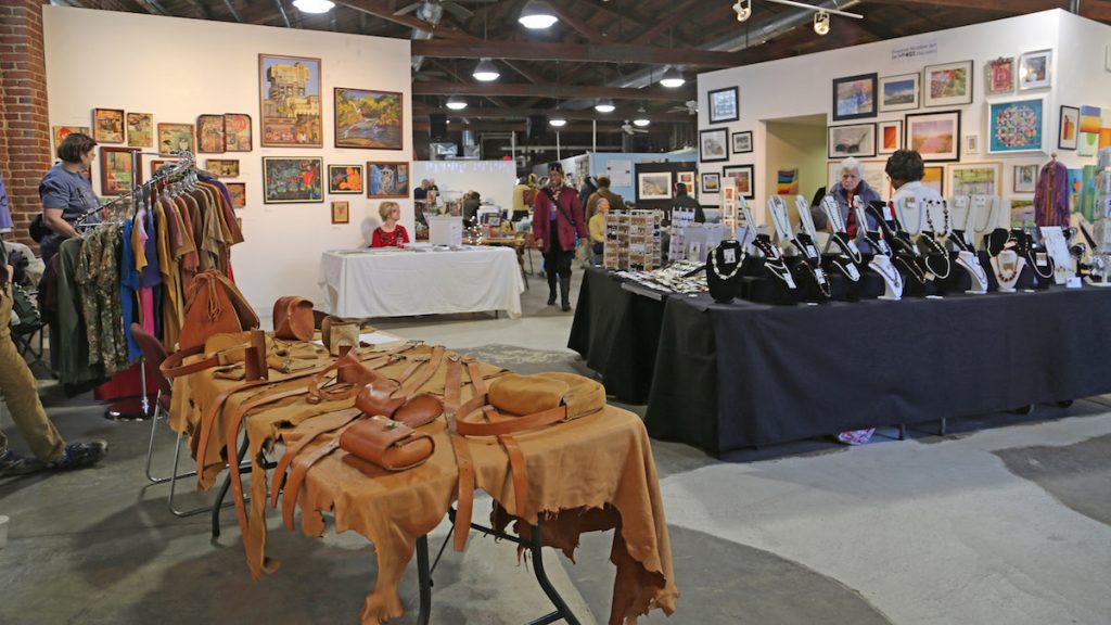 6th Annual Holiday Art Market at Mt. Airy Art Garage celebrates with fine art, handcraft, live music and more (Natavan Werbock/for NewsWorks)