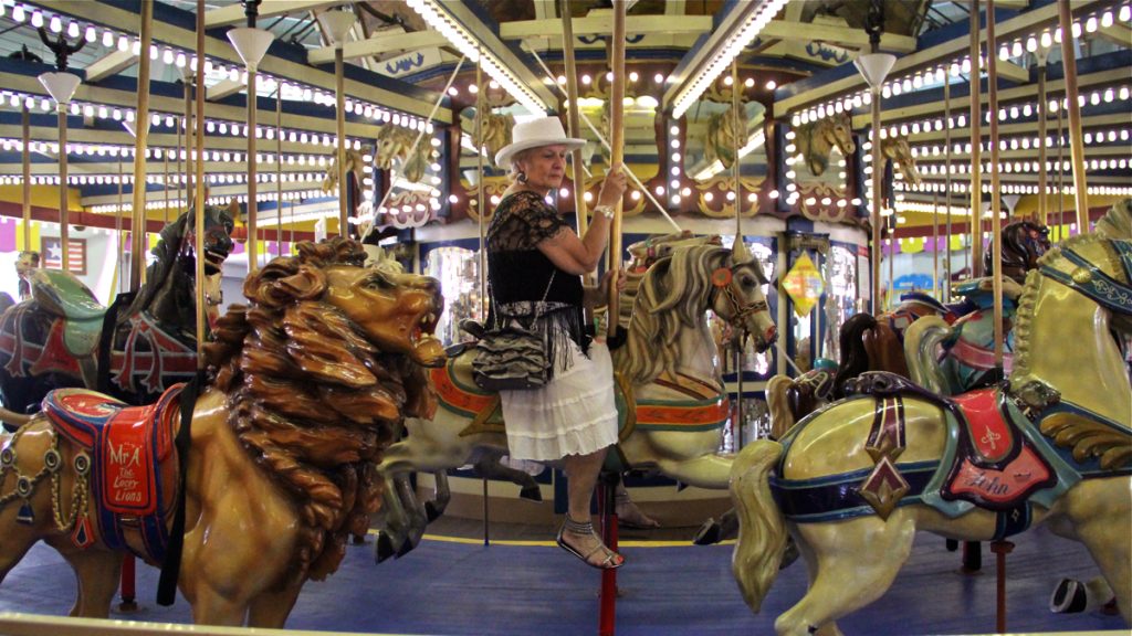 1-5 Installed at Seaside Heights in 1932, the carousel has become a tradition for generations of beachgoers. (Emma Lee/WHYY)