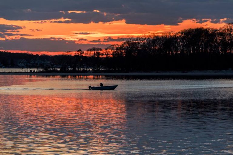  Sunset over the Manasquan River on April 29, 2015 by Joanne O'Shaughnessy Photography.  