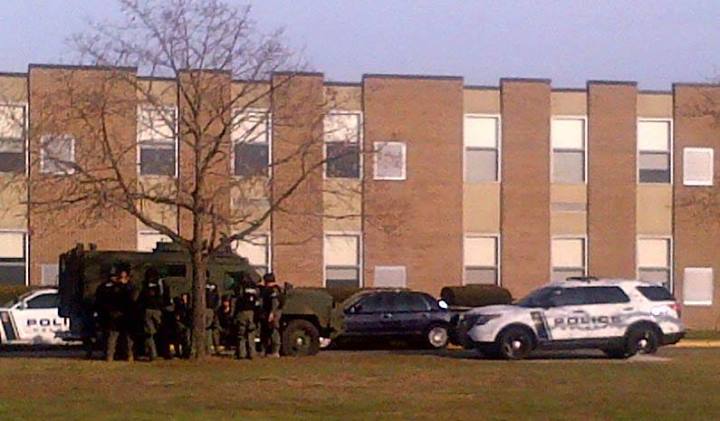 1601104_643664139004434_2091812341_n Authorities at St. John Vianney High School in Holmdel Wednesday. (Image courtesy of the Monmouth County Prosecutor's Office)