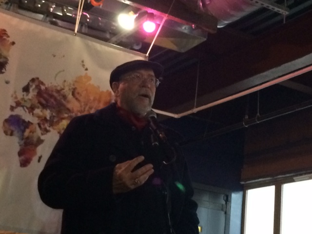 170129-gray Lancaster Mayor Rick Gray told the crowd at a refugee benefit at Tellus360 Sunday: