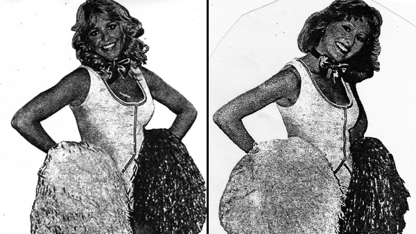 1heerleaders_600x338 Images of Cheryl Frey (left) and Beth Treston, stage name of Marybeth Hagan, circa 1979, from 'The Evening Bulletin,' a popular Philadelphia newspaper back in the day. (Images courtesy of Marybeth Hagan)