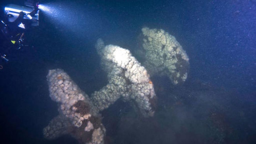 20130827-walkershipwreck-1200 NOAA identified the sunken Walker off the Jersey Coast thanks to the ship's unique paddlewheel and other criteria. (Photo courtesy of NOAA)