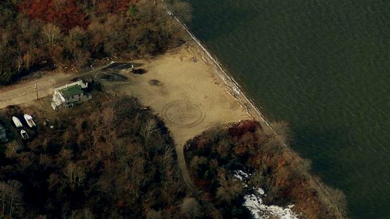  The search for the missing kayaker is in this area off Beach Hill Road. (Image from Bing Maps) 