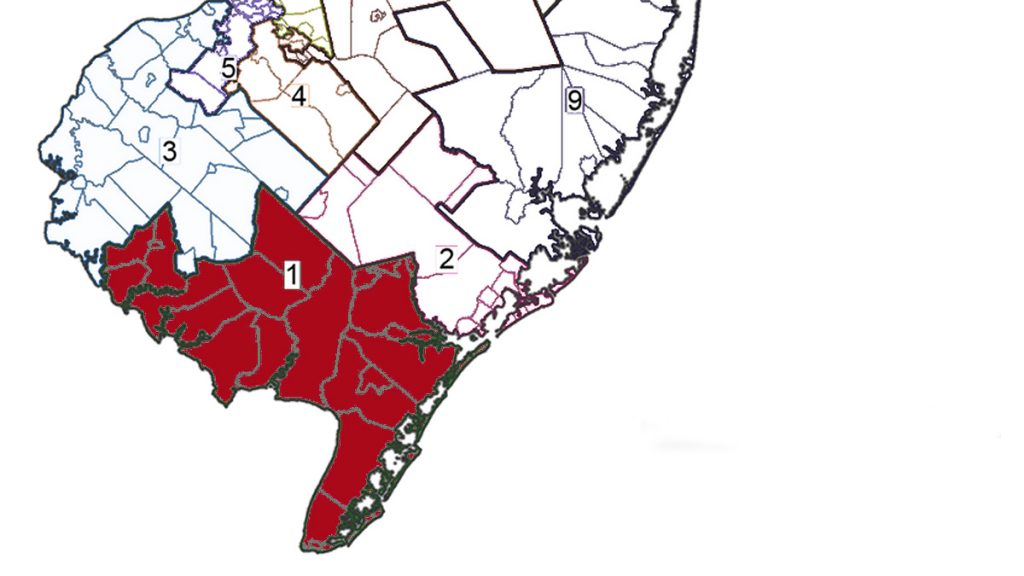  This legislative district covers all of Cape May County, eastern Cumberland County and a small part of Atlantic County. 