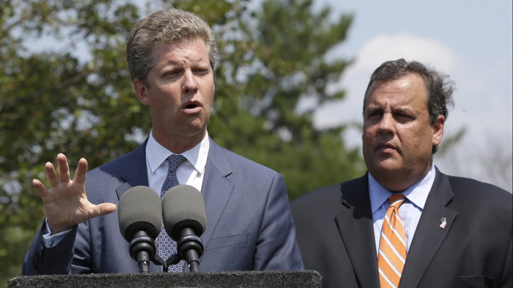 Shaun Donovan, Chris Christie Housing and Urban Development Secretary Shaun Donovan, left, appeared with Gov. Christie on Aug 20, 2013 to promote a post-Sandy rebuilding plan. (AP Photo/Julio Cortez)