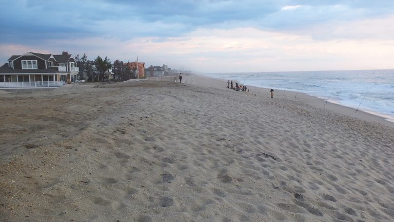 The beach in Mantoloking, N.J., Ocean County. (Alan Tu/WHYY) 