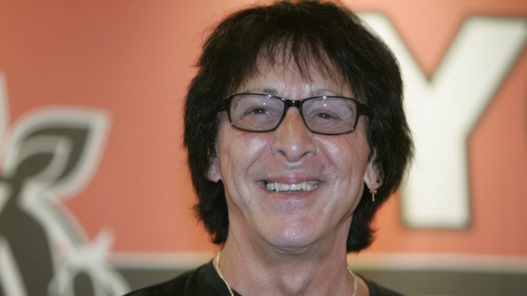  FILE - In this July 24, 2007 file photo, Peter Criss, founding member of rock group KISS, smiles during an autograph signing for the release of his solo album entitled 