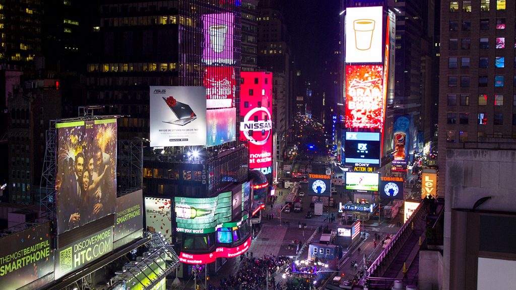 New Year Celebration Times Square earlier tonight, Tues, Dec 31. 2013. (AP Photo/Craig Ruttle)