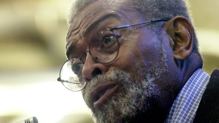  Some may remember Amiri Baraka as the New Jersey's poet laureate that Gov McGreevey tried to oust. (AP Photo/Mike Derer) 