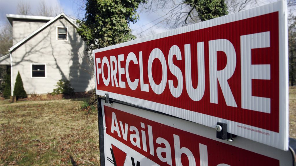 20140114-home-foreclosure-1200 A foreclosure sign in Egg Harbor Township, N.J. (Mel Evans/AP Photo)