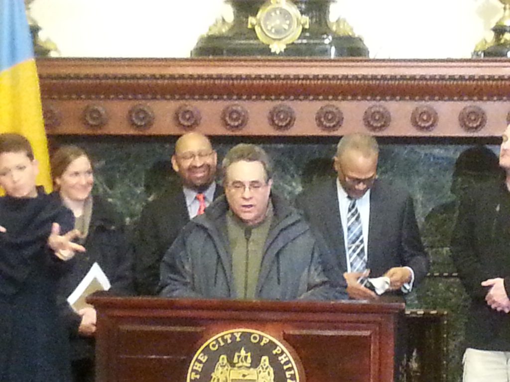 20140214_123013 David Perri, Philadelphia streets commissioner, gives an update on snow-clearing operations.