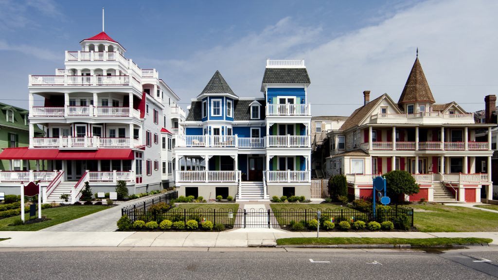 Some of Cape May's most beautiful homes are on Beach Ave. facing the Atlantic Ocean. (<a href=