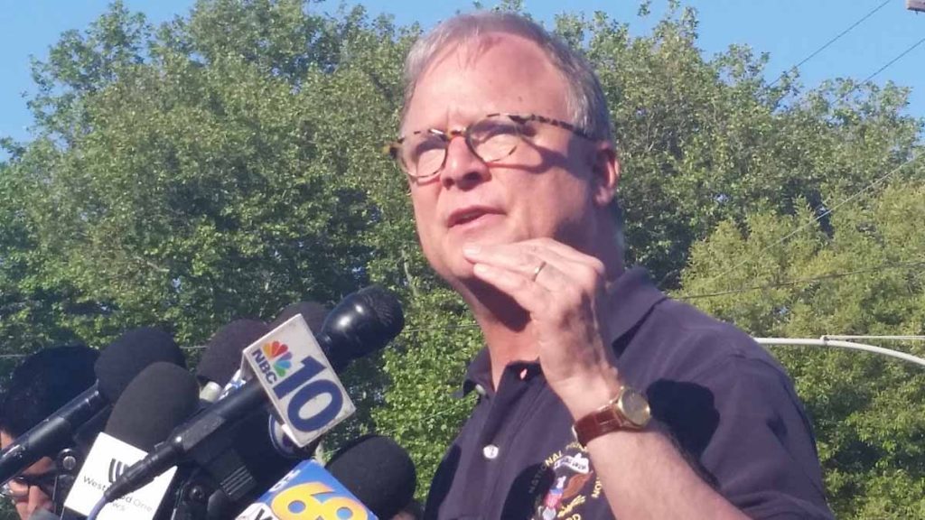  Robert Sumwalt of the National Transportation Safety Board said the engineer of the Amtrak train that derailed Tuesday night will speak with investigators. (Tom MacDonald/WHYY) 