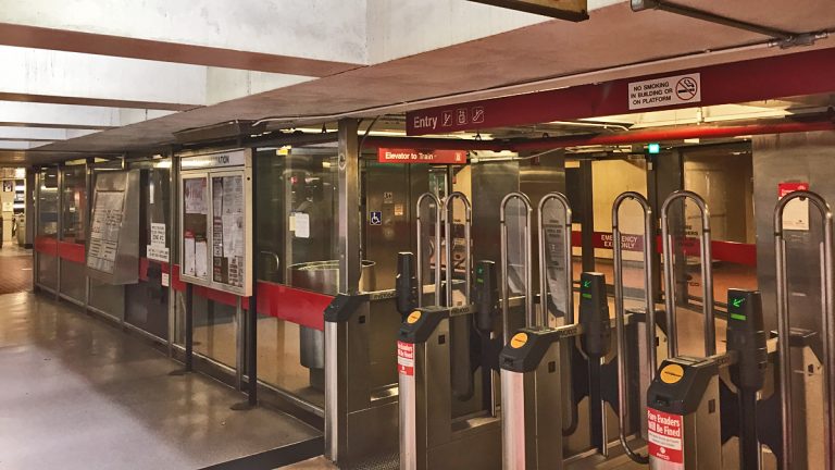  PATCO's station at 8th and Market Streets. (Alan Tu/WHYY, file) 