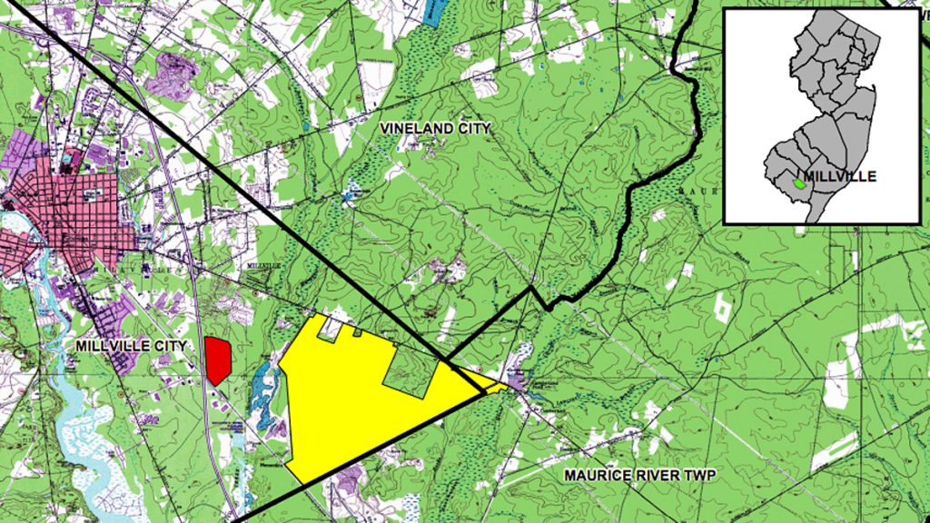  Under the plan the area in red would be open to development and in exchange the yellow area would become protected open space. 